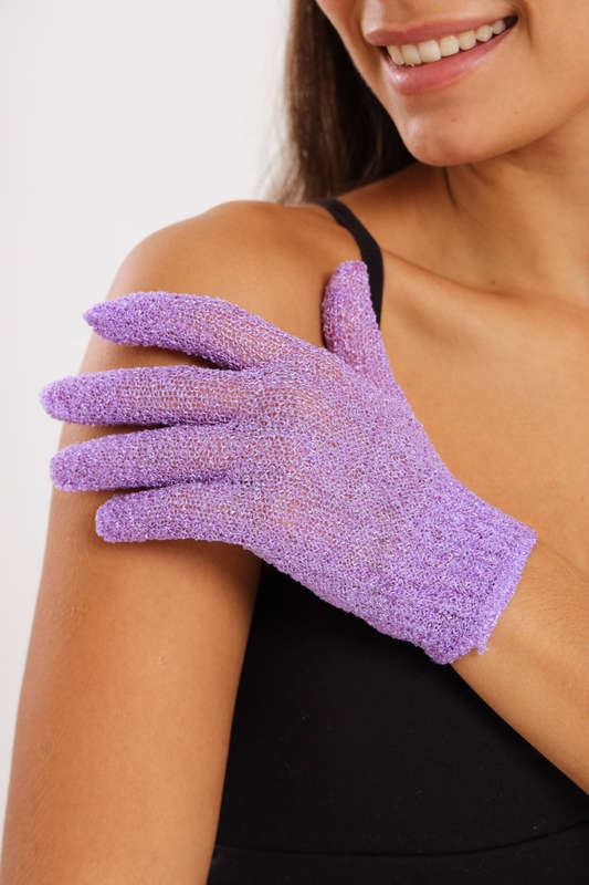 Senza® 3 Pairs Exfoliating Bath Shower Gloves - 6 Gloves