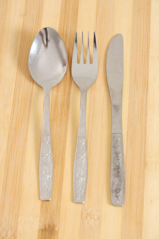 Senza® 3 Pc Stainless Steel Fork, Knife &amp; Table Spoon Setting Combo