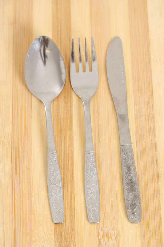 Senza® 3 Pc Stainless Steel Fork, Knife &amp; Table Spoon Setting Combo