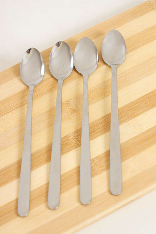 Senza® 4 Pack Stainless Steel Long Essential Milkshake Soda Spoons