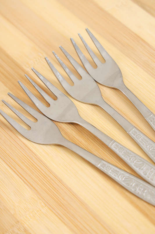 Senza® 4 Pc Stainless Steel Mini Cake Folk Set