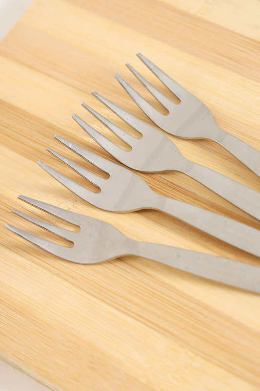 Senza® 4 Pc Stainless Steel Mini Cake Folk Set