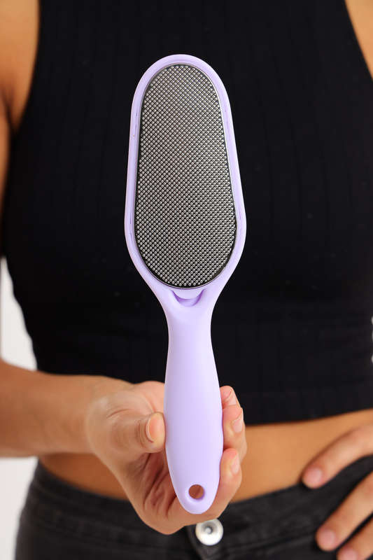 Senza® Stainless Steel Foot File Scraper &amp; Scrubber 2 in 1