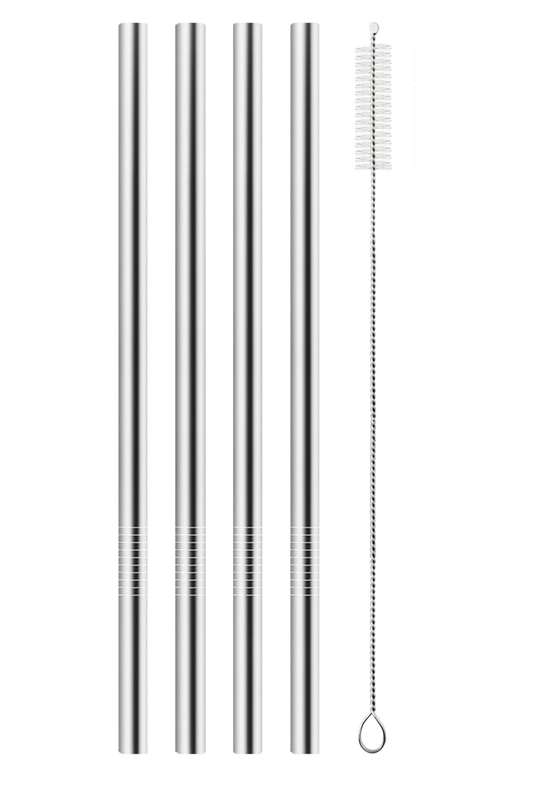 Senza® Stainless Steel Straw Set With Cleaning Brush 210mm