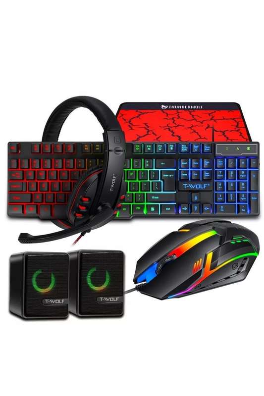 T-Wolf 5 in 1 Gaming Keyboard Combo TF850