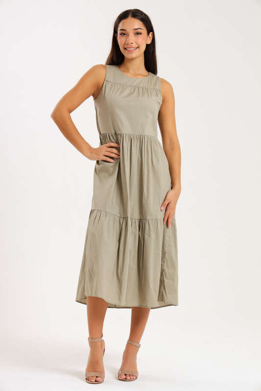Tamia Sleeveless Tierd Summer Dress