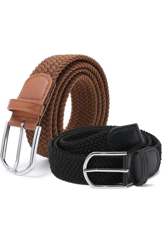 Unisex Braided Stretch Elastic Belt