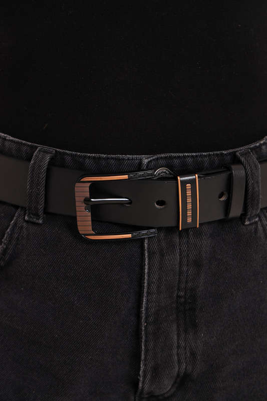 Unisex Classic PU Leather Prong Belt