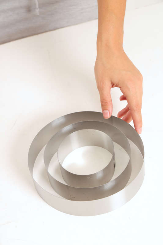 3 Piece Stainless Steel Cake Ring Baking Set