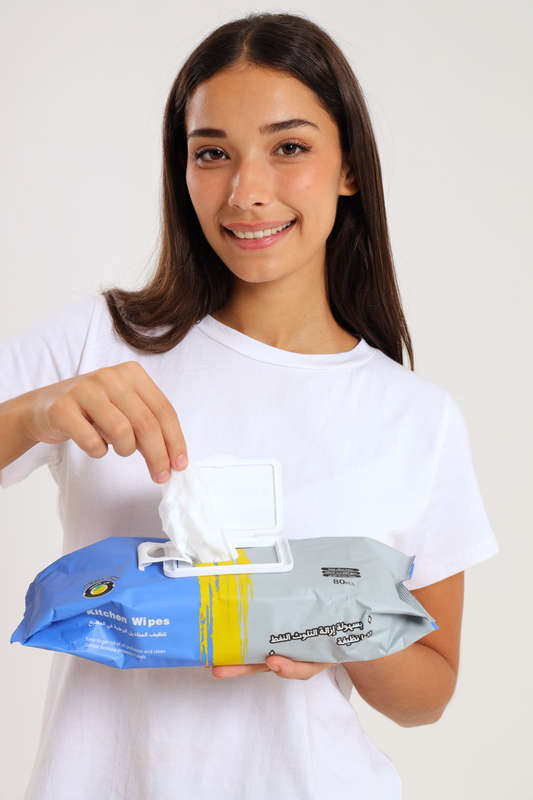 80-Piece Pack Multipurpose Kitchen Cleaning Wipes