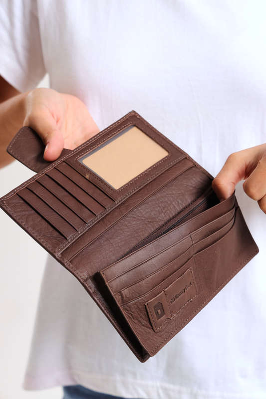 Ladies Genuine Leather Wallet With Multiple Compartments