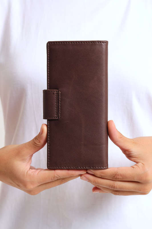 Ladies Genuine Leather Wallet With Multiple Compartments