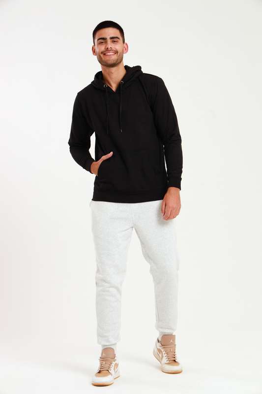 Mens Branded Pullover Drawstring Active Hoodie