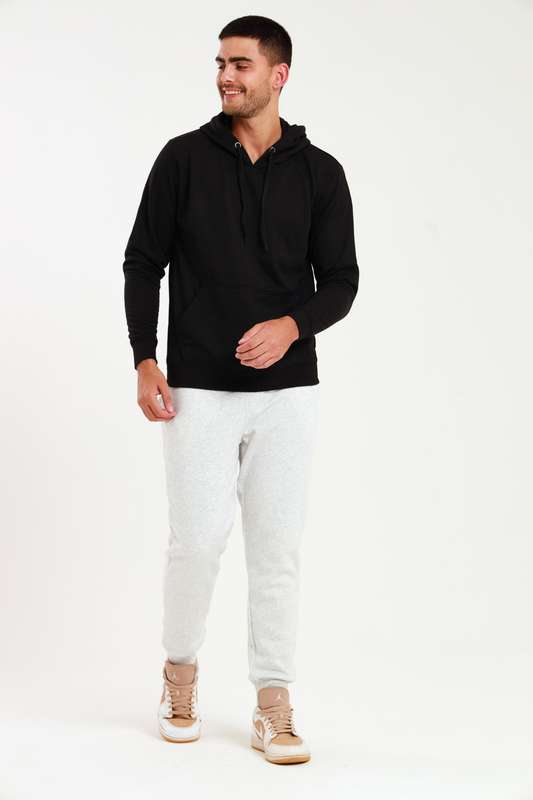 Mens Branded Pullover Drawstring Active Hoodie