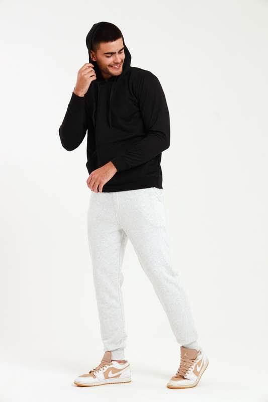 Mens Branded Pullover Drawstring Active Hoodie