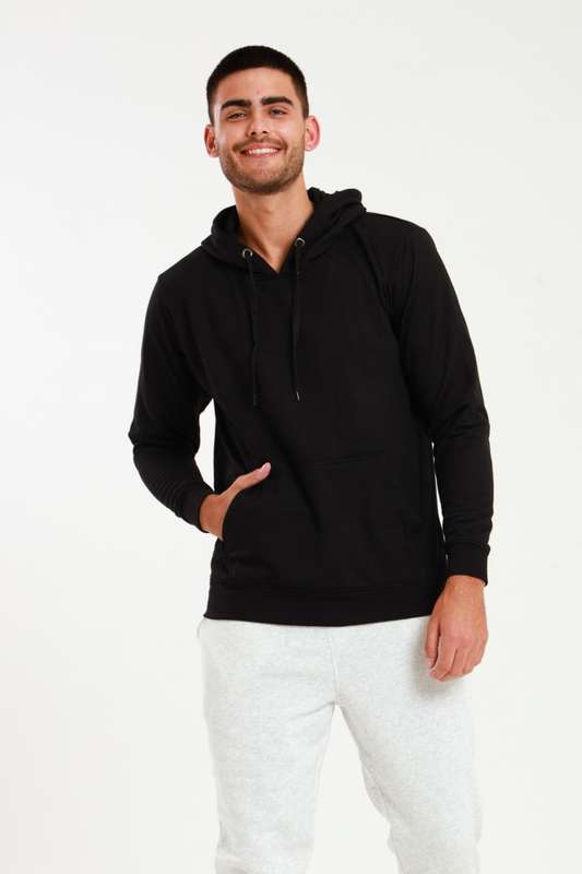Mens Branded Pullover Drawstring Active Hoodie