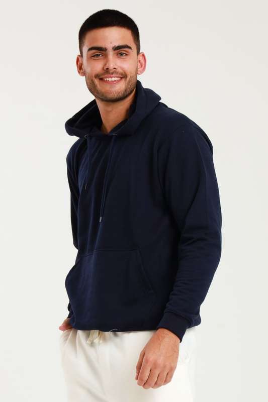 Mens Branded Pullover Drawstring Active Hoodie