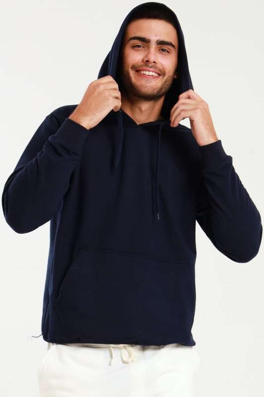 Mens Branded Pullover Drawstring Active Hoodie