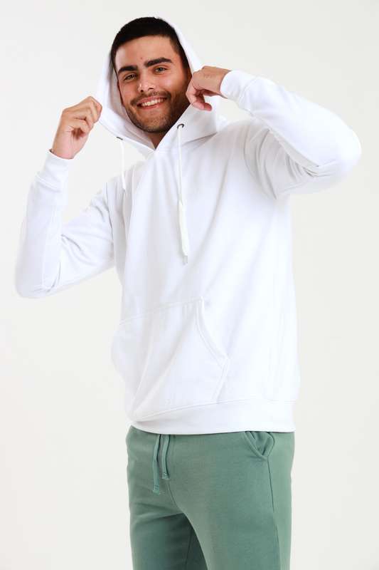 Mens Branded Pullover Drawstring Active Hoodie