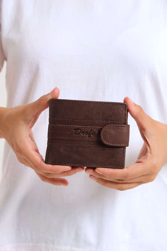 Men's Genuine Leather Bi-Fold Wallet With Multiple Compartments