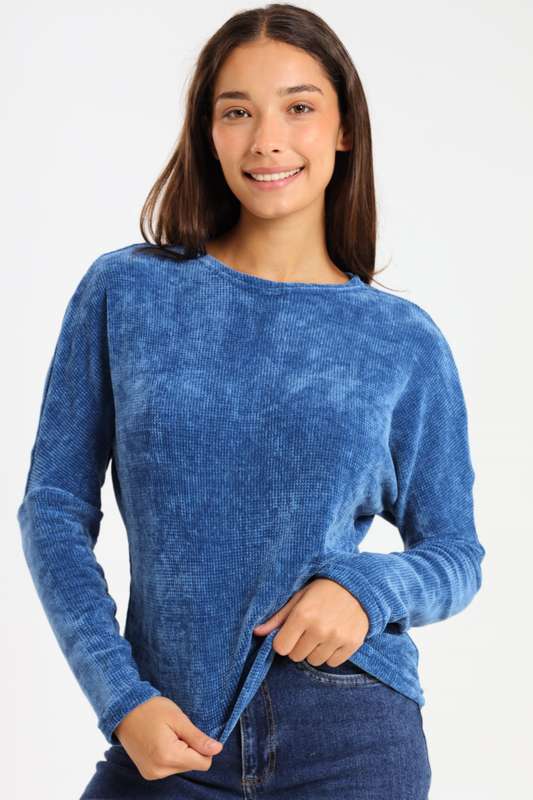 Plush Chenille Fabric Pullover Sweater Jersey