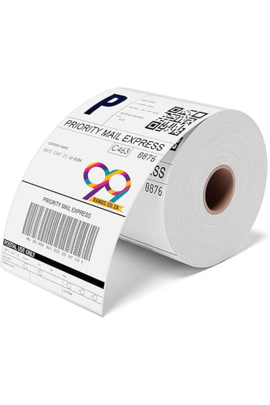 Senza® 1 x 500 Roll Blank White Thermal Shipping Labels 100mm X 150mm
