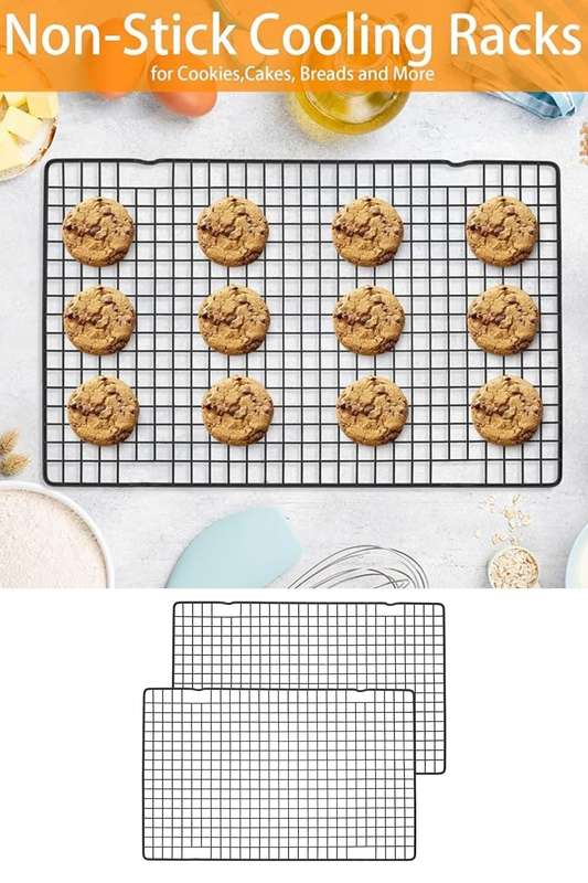 Senza® 2-Pack Black Heavy-Duty Wire Cooling Rack