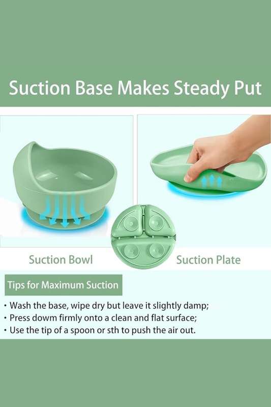 Silicone Baby Feeding Set, 8 Piece
