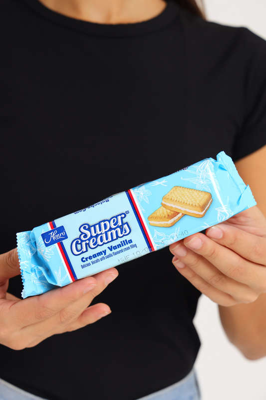 Super Creams Dbl Layer Vanilla Cream Biscuit 125g