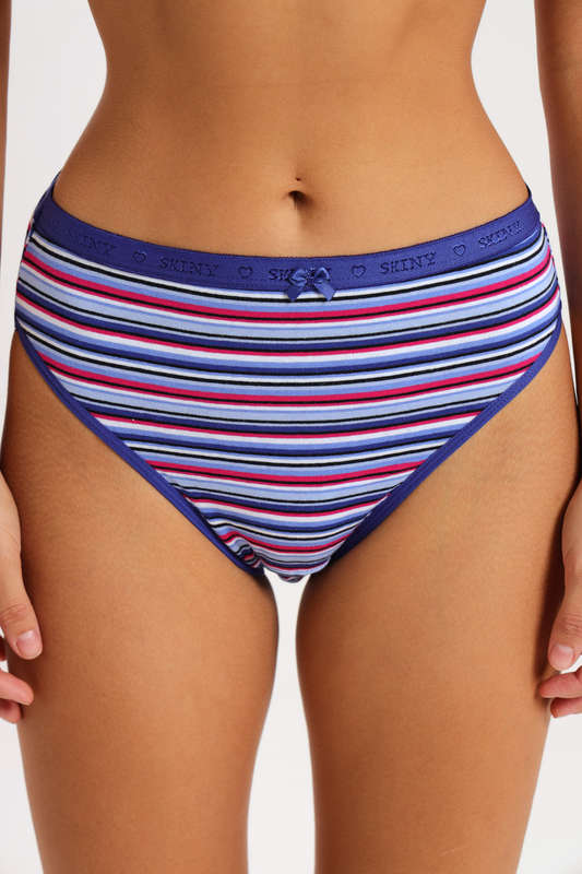 Branded 4 Pack Cotton Stretch Bikini Panties Assorted Box Pack