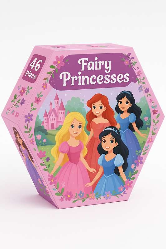 46 Piece Kids Foldable Art Set in Hexagon Box