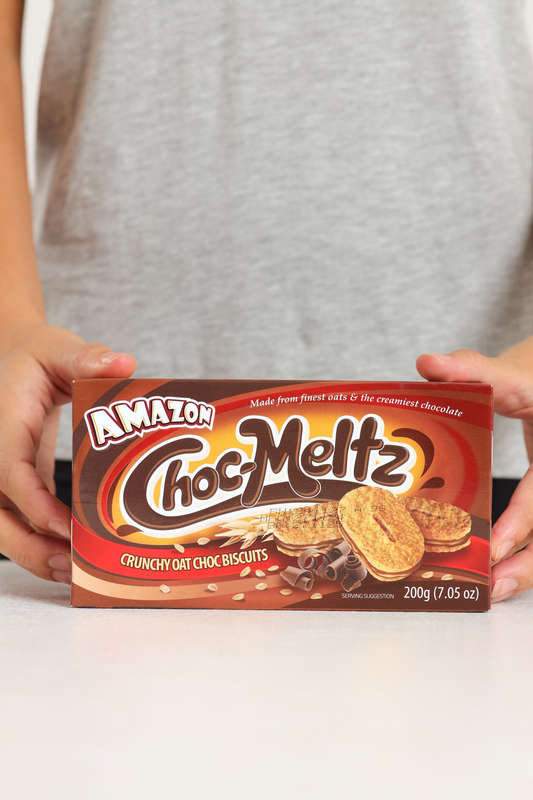 Amazon Choc Meltz Crunchy Oat Choc Biscuits 200g