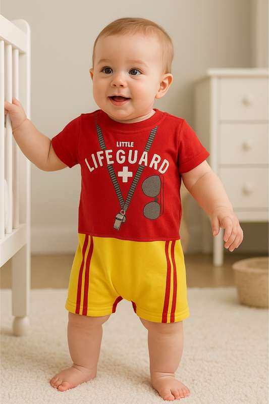 Branded Kids Romper Lifeguard 1 to 24 Months