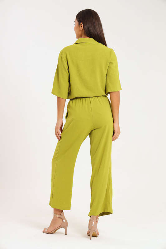Estella Modest 2 Piece Button Down Slack Suit