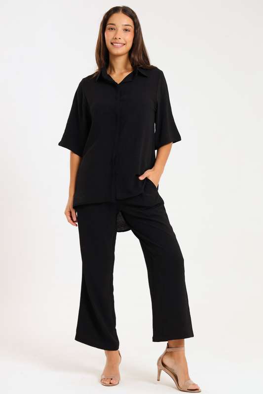 Estella Modest 2 Piece Button Down Slack Suit