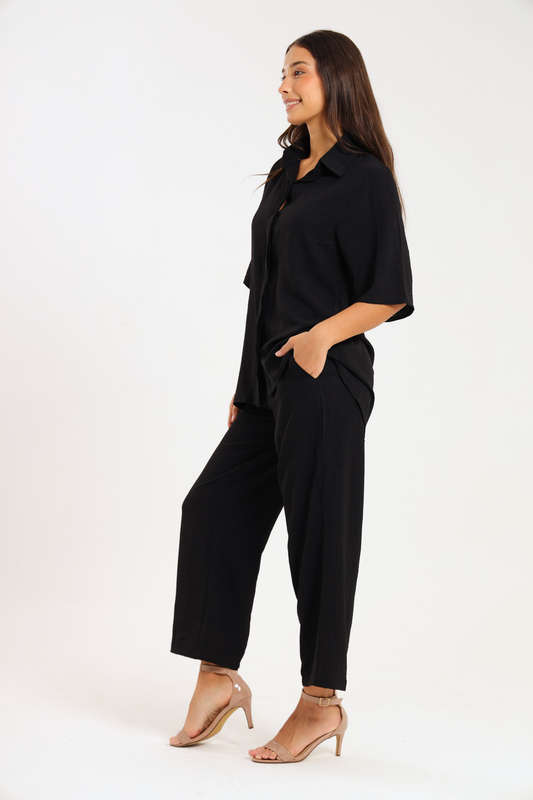Estella Modest 2 Piece Button Down Slack Suit