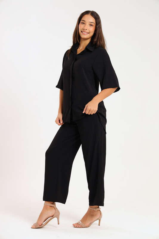 Estella Modest 2 Piece Button Down Slack Suit
