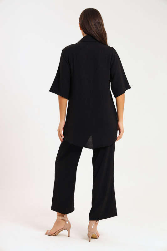 Estella Modest 2 Piece Button Down Slack Suit