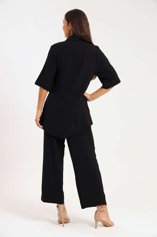 Estella Modest 2 Piece Button Down Slack Suit
