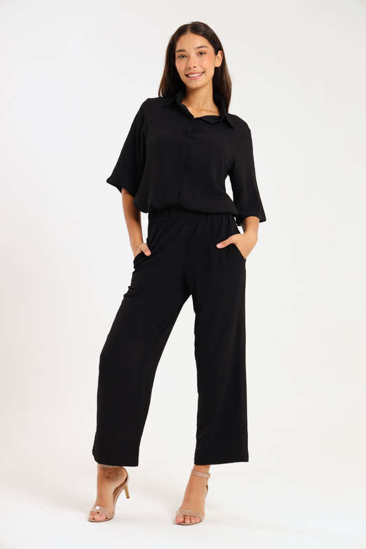 Estella Modest 2 Piece Button Down Slack Suit
