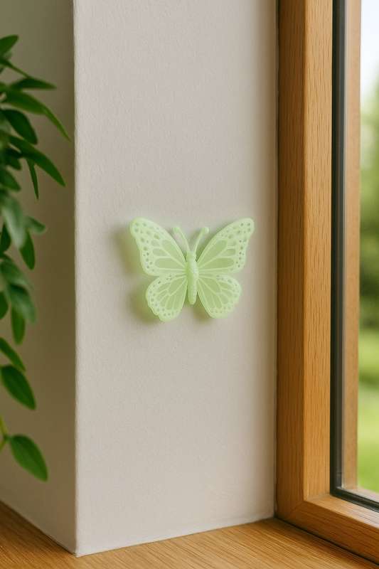 Glow in Dark Luminous Fluorescent 3D Butterfly 8 Pcs