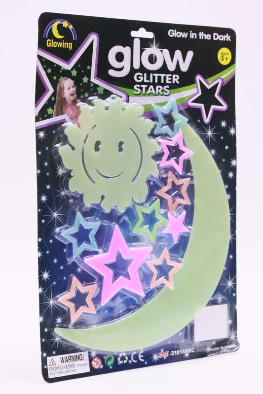 Glow in Dark Luminous Fluorescent 3D Stars &amp; Planets