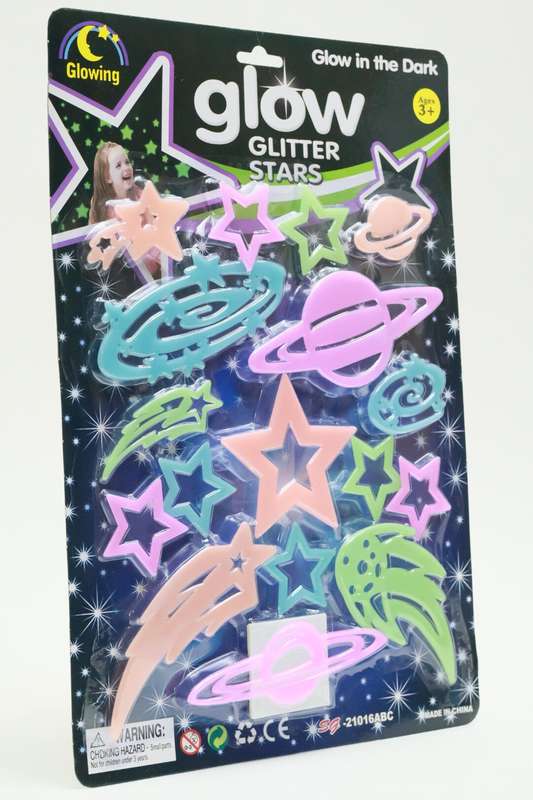 Glow in Dark Luminous Fluorescent 3D Stars &amp; Planets