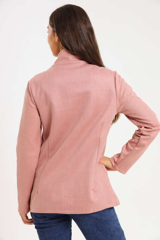 Ladies Hayden Concealed Zipp Winter Herringbone Jacket