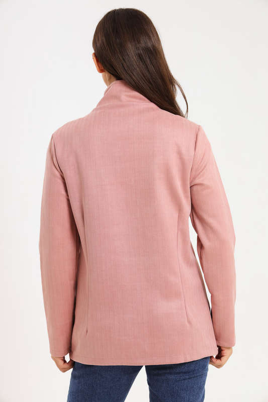 Ladies Hayden Concealed Zipp Winter Herringbone Jacket