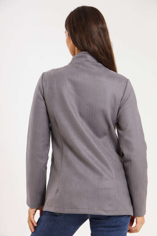 Ladies Hayden Concealed Zipp Winter Herringbone Jacket