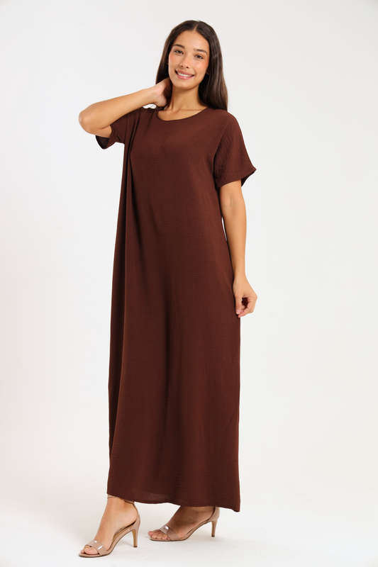 Jasmin Classic Maxi Short Sleeve Dress