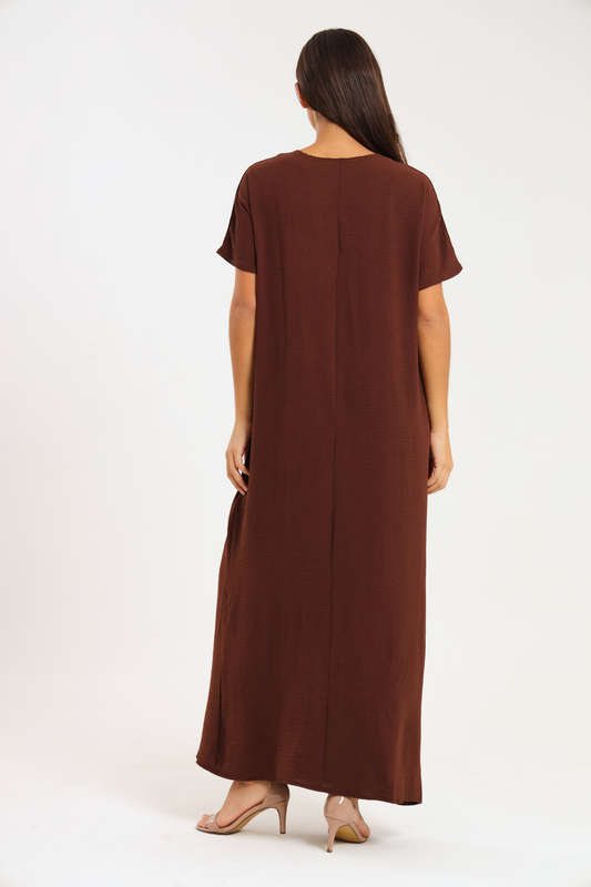 Jasmin Classic Maxi Short Sleeve Dress