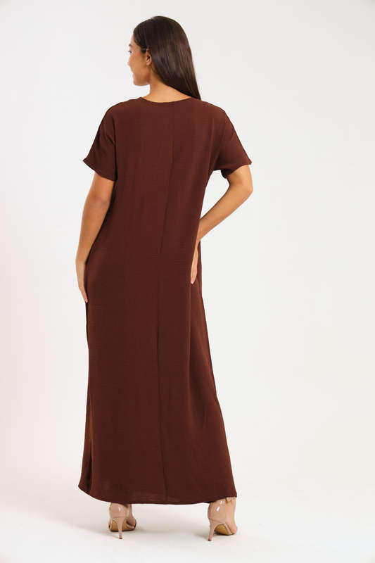 Jasmin Classic Maxi Short Sleeve Dress