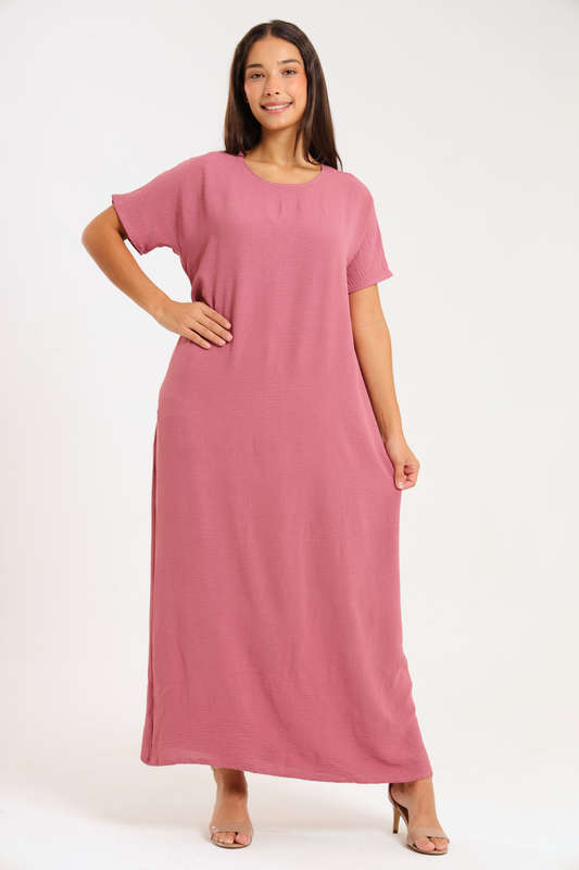 Jasmin Classic Maxi Short Sleeve Dress